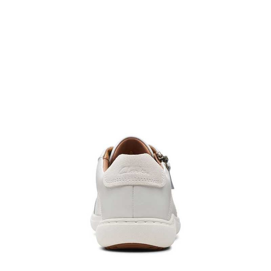 Women Clarks | Women'S Clarks Nalle Lace White Leather