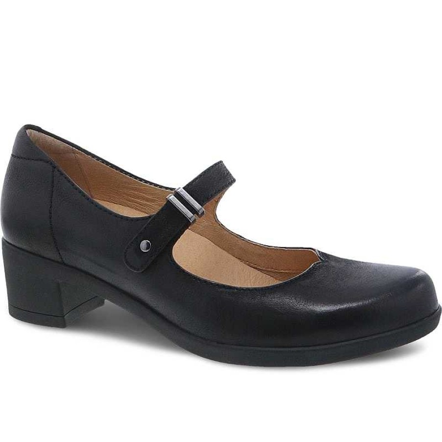 Women Dansko | Women'S Dansko Callista - Black Burnished Nubuck