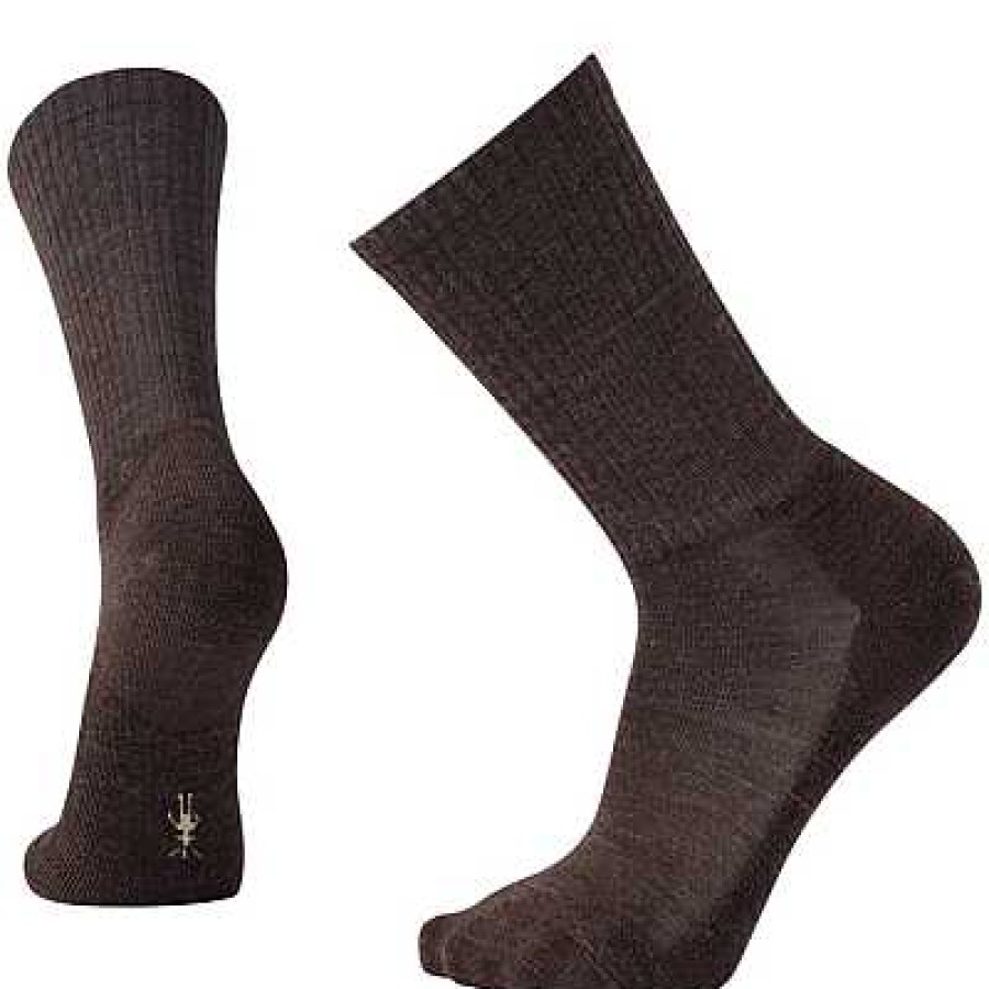 Accessories Smartwool | Smartwool Heathered Rib Crew Socks - Chestnut