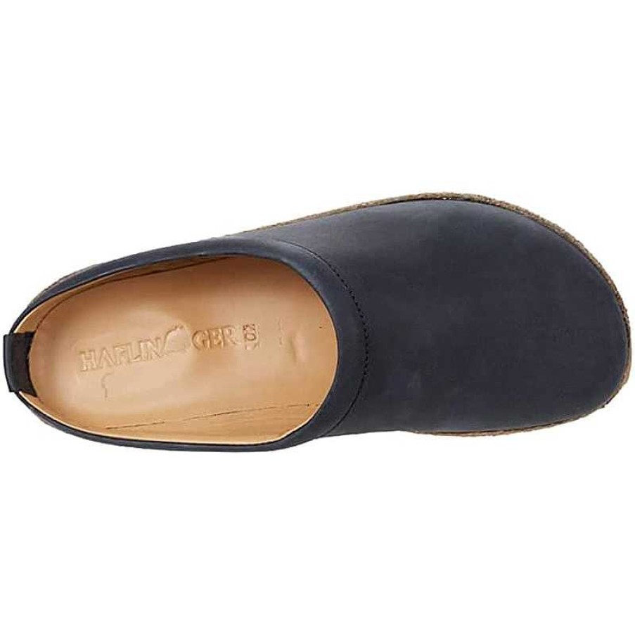 Men Haflinger | Men'S Haflinger Phillip Slipper Black