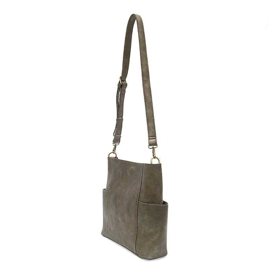 Accessories Joy Susan | Joy Susan Kayleigh Bucket Bag - Metallic Pewter L8089-40