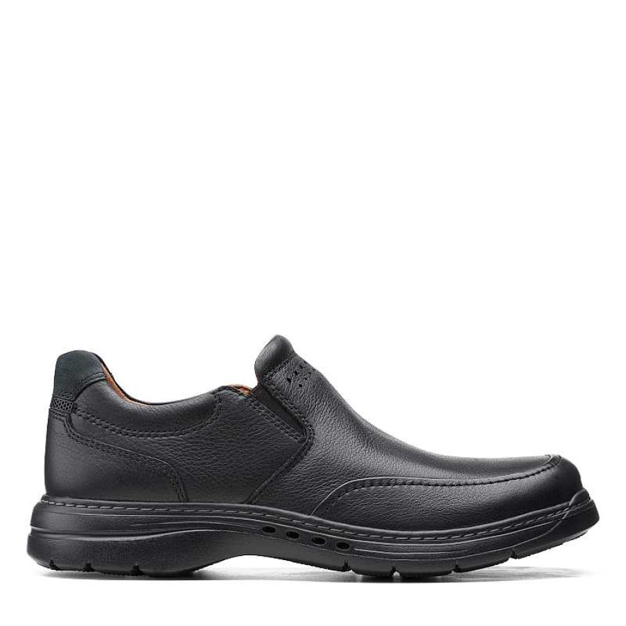 Men Clarks | Men'S Clarks Un Brawley Step - Black