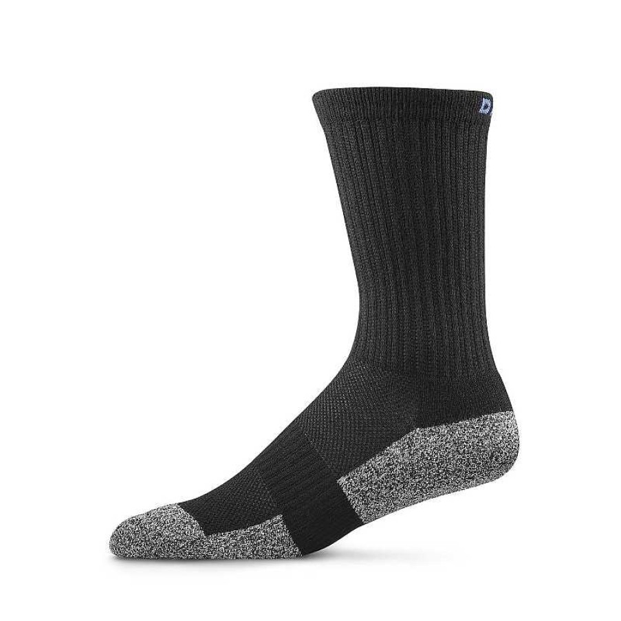 Accessories Dr. Comfort | Dr. Comfort Crew Sock - Black