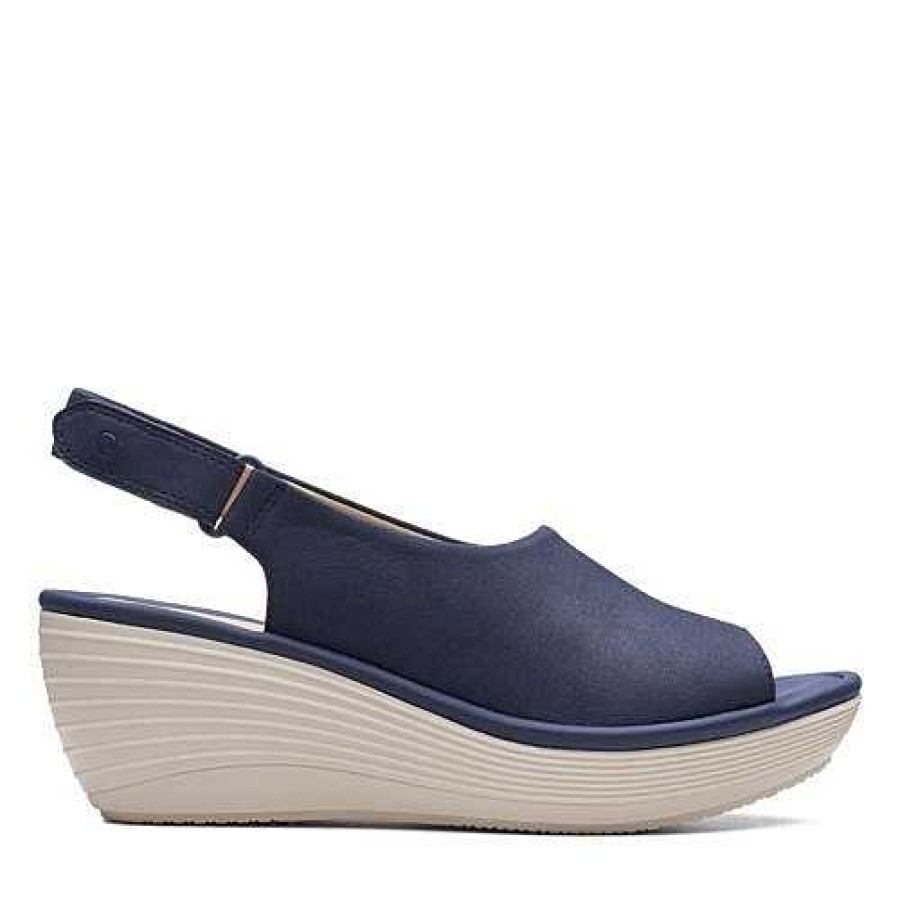 Women Clarks | Women'S Clarks Reedly Shaina - Navy