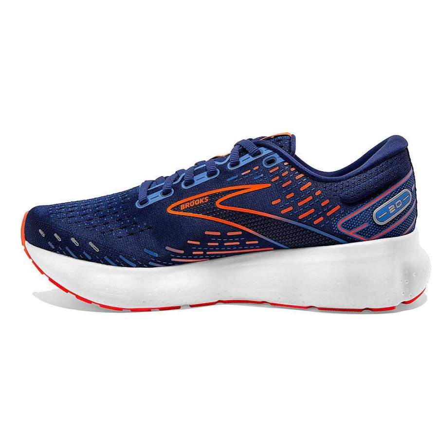 Men Brooks Running | Men'S Brooks Glycerin 20 - Blue Depths/Palace Blue/Orange