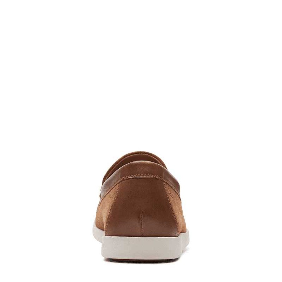 Men Clarks | Men'S Clarks Ferius Creek - Tan Combi