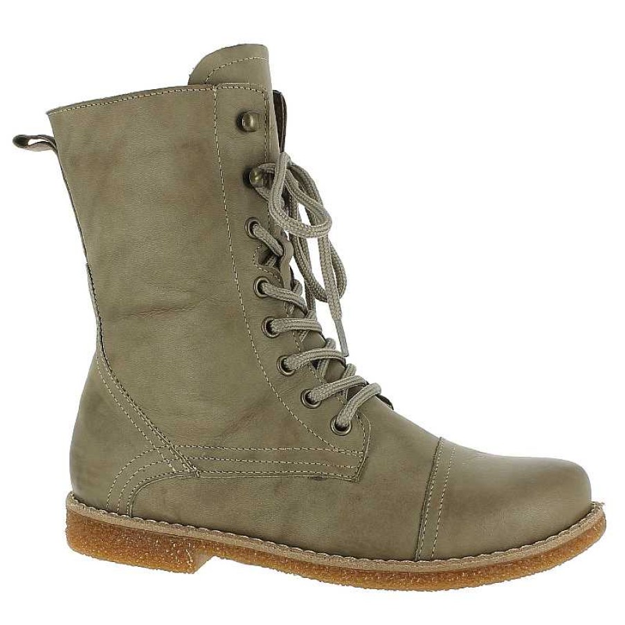 Women Andrea Conti | Women'S Andrea Conti Crepe Boot Tall Elm Wood