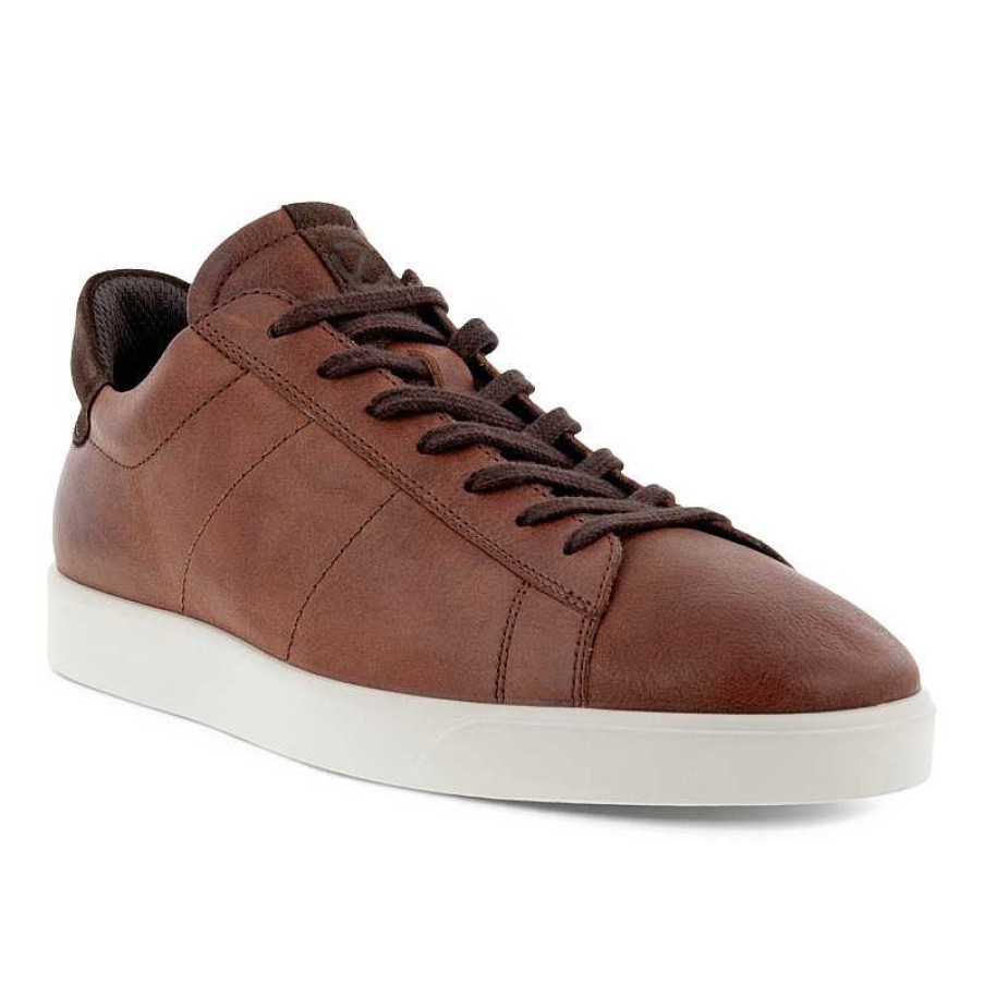 Men ECCO | Men'S Ecco Street Lite Retro Sneaker - Whiskey/Coffee