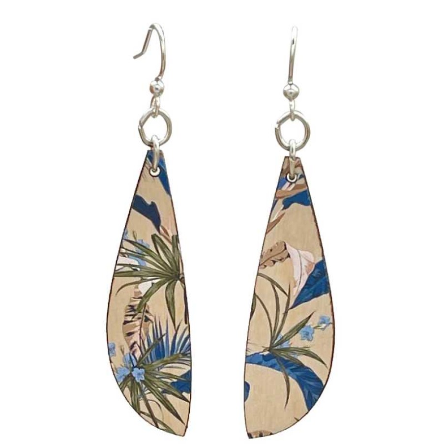 Accessories Green Tree Jewelry | Green Tree Jewelry Blue Botanical Earrings