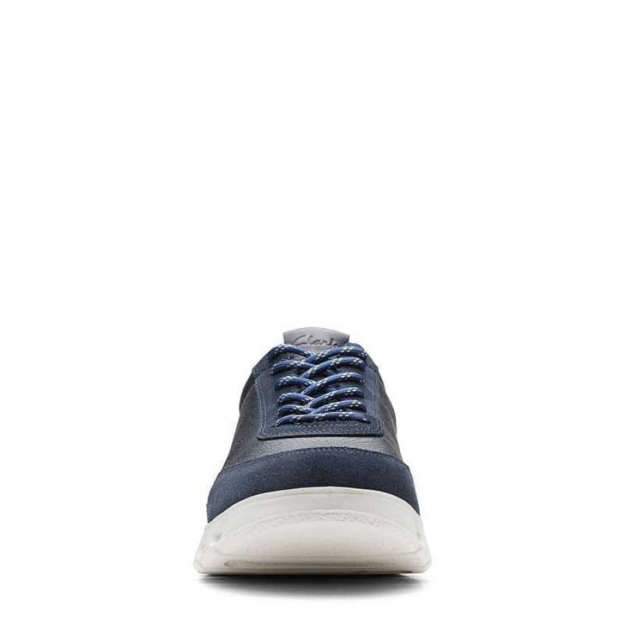 Men Clarks | Men'S Clarks Nature X One - Navy Combination