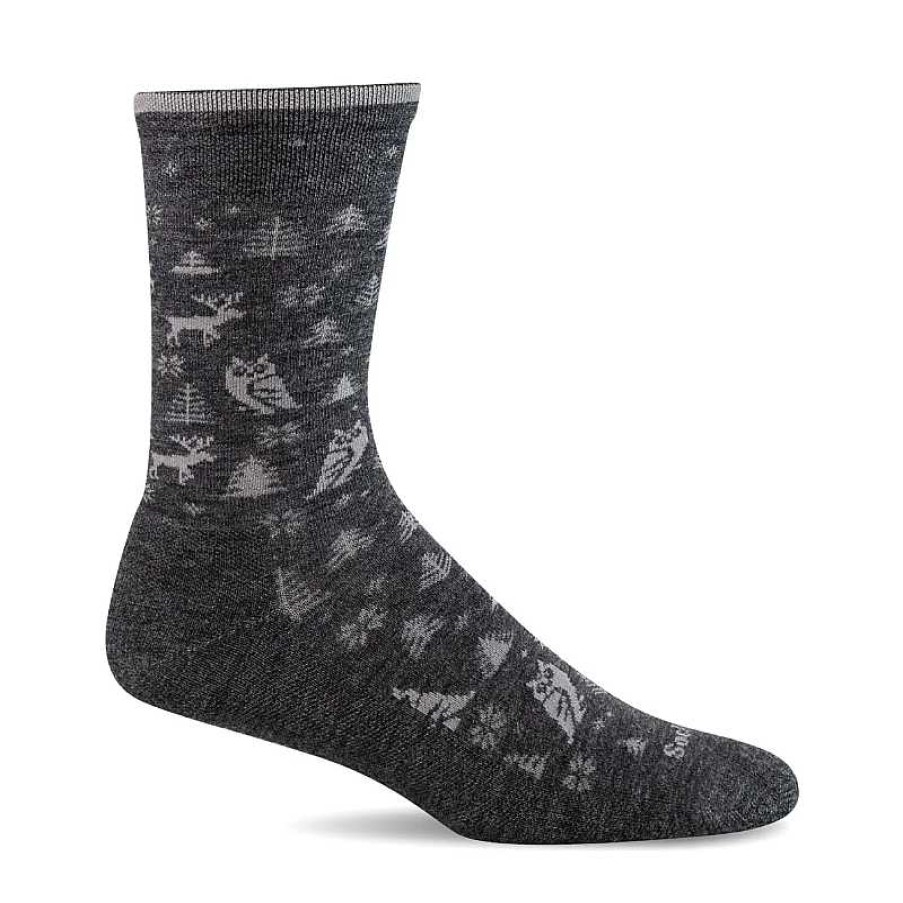 Accessories Sockwell | Women'S Sockwell Foresty Crew Sock - Ash