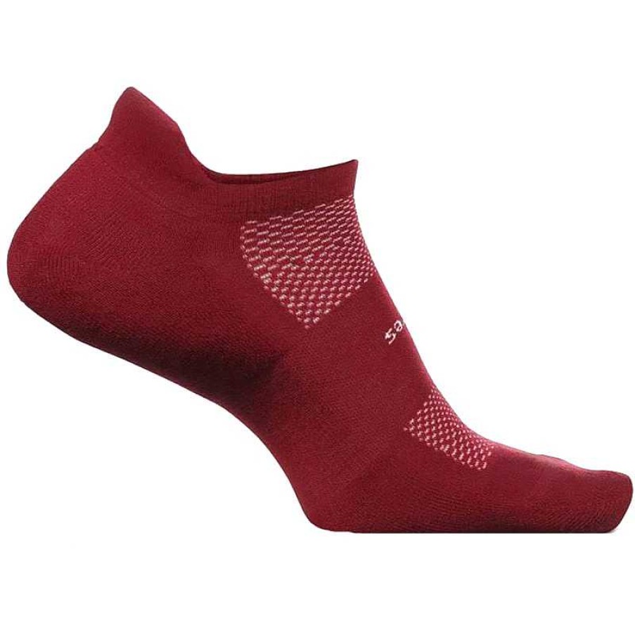 Accessories Feetures | Feetures High Performance Cushion No Show Socks - Vino