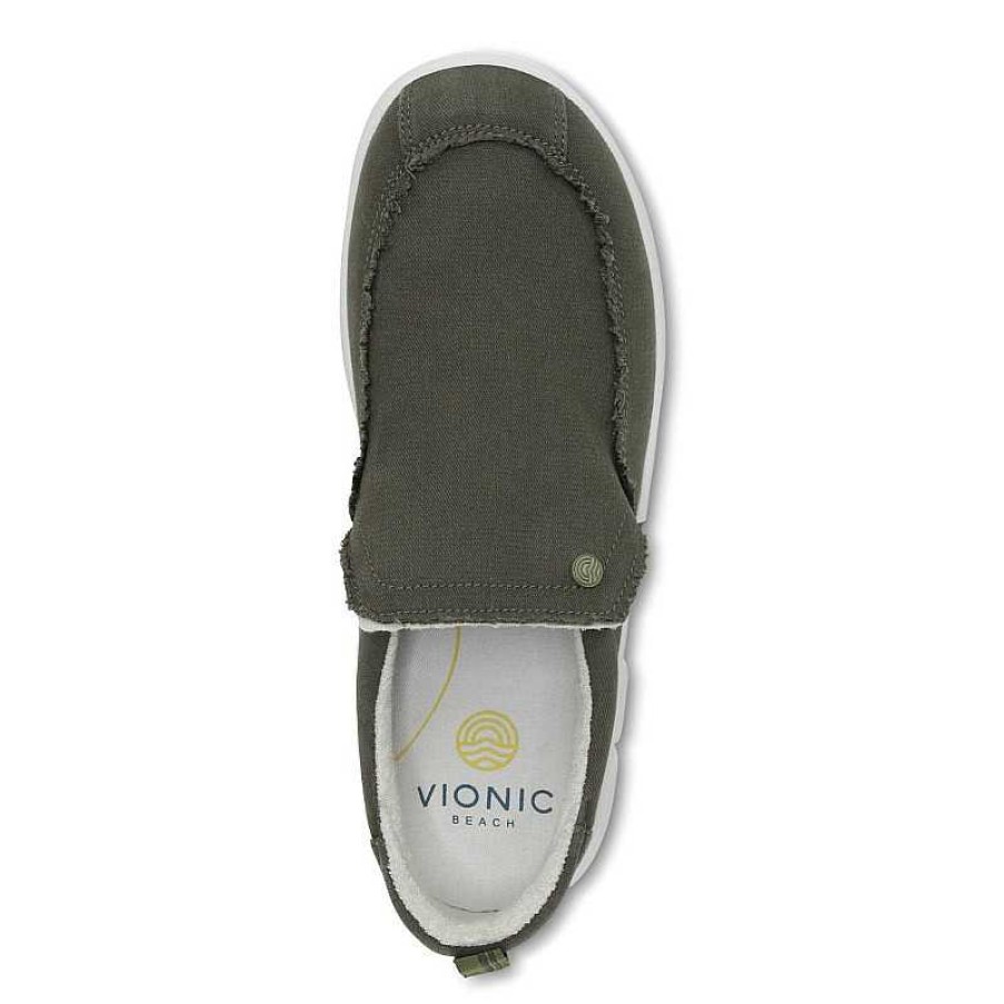 Men Vionic | Men'S Vionic Seaview Slip On Sneaker - Olive