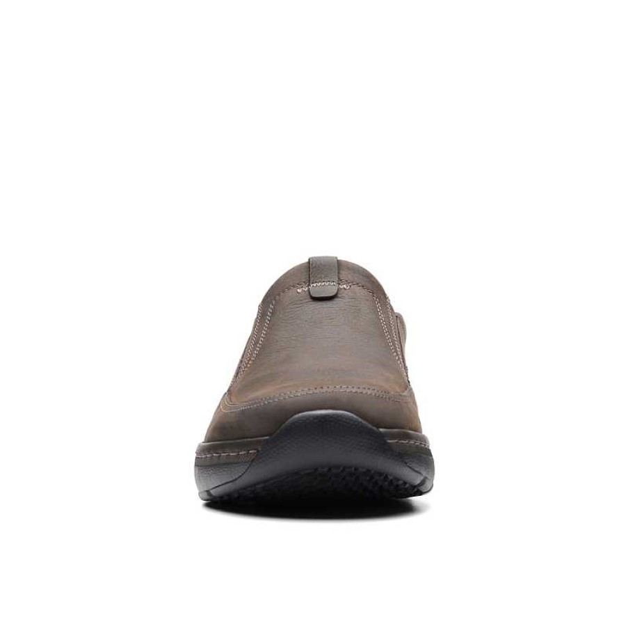 Men Clarks | Men'S Clarks Pro Step Slip-On Dark Brown