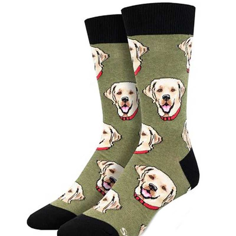 Accessories Socksmith | Socksmith Labrador Crew Socks - Green Heather