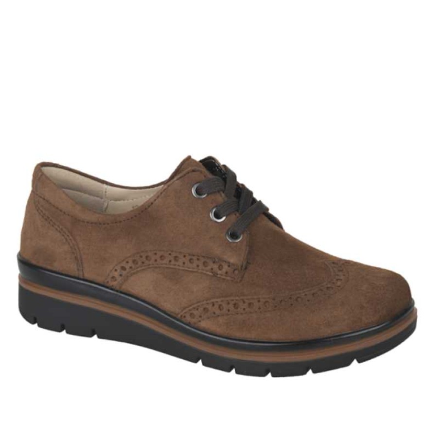 Women Fidelio | Women'S Fidelio Brogues - Moldavo Nubuck - Uk Sizing