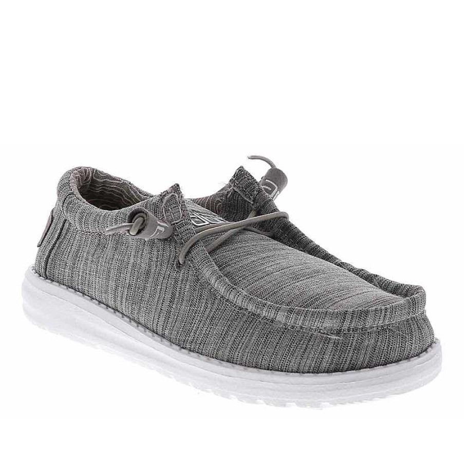 Kids Hey Dude | Kids' Hey Dude Wally Youth Linen - Stone