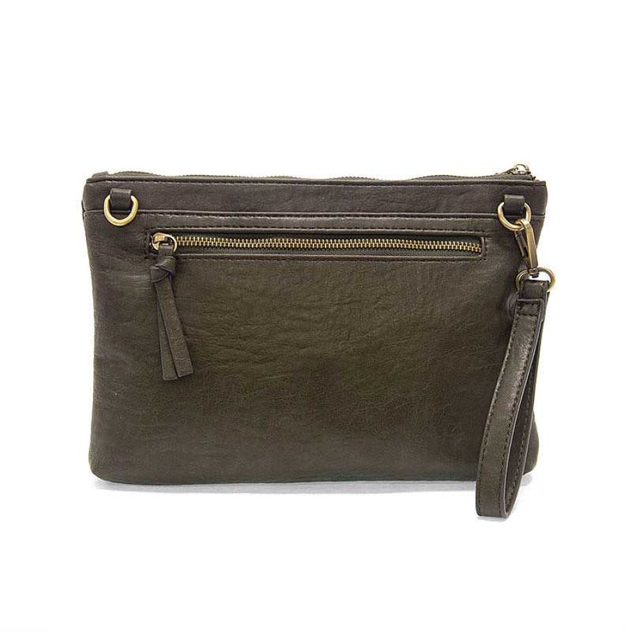 Accessories Joy Susan | Joy Susan Quinn Woven Convertible Crossbody Clutch Charcoal