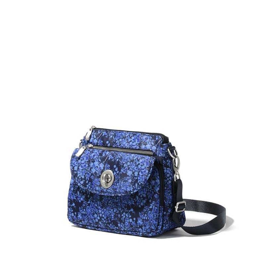 Accessories Baggallini | Baggallini Calais Crossbody Ink Hydrangea