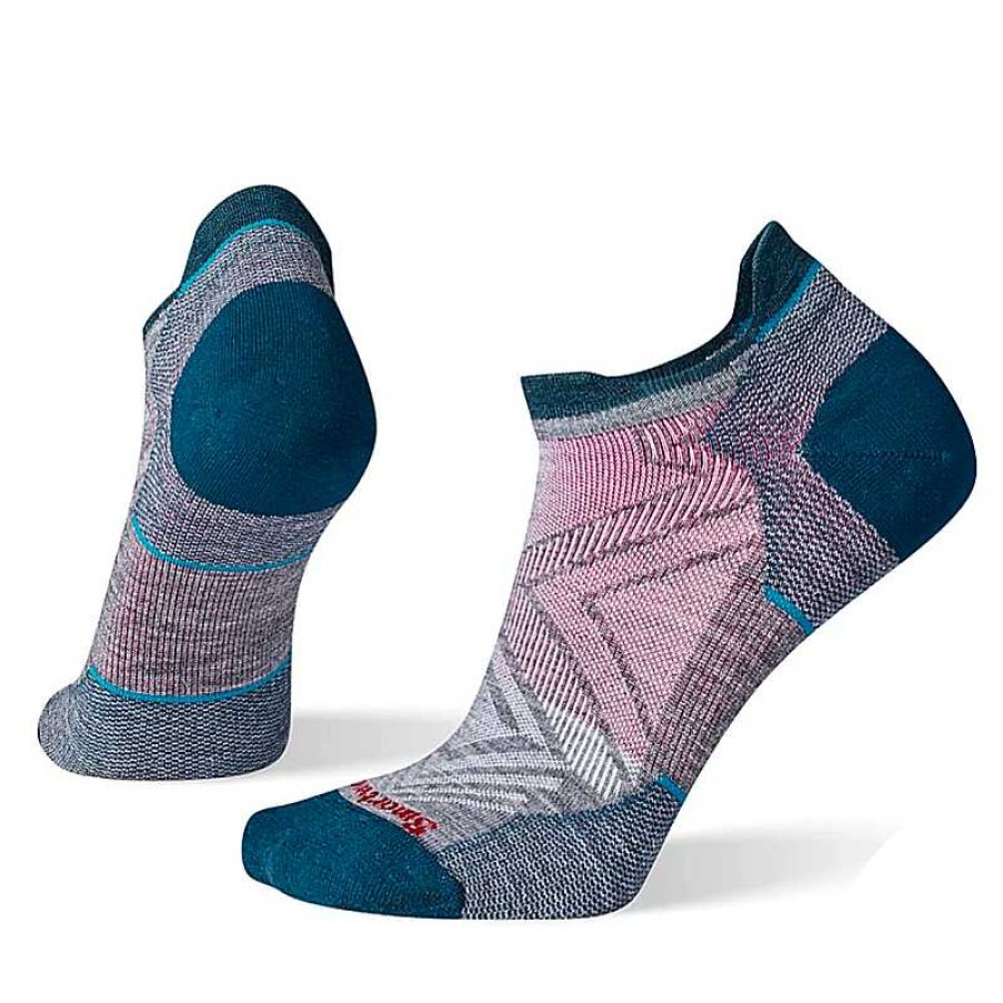 Accessories Smartwool | Smartwool Run Zero Cushion Low Ankle Socks - Medium Grey