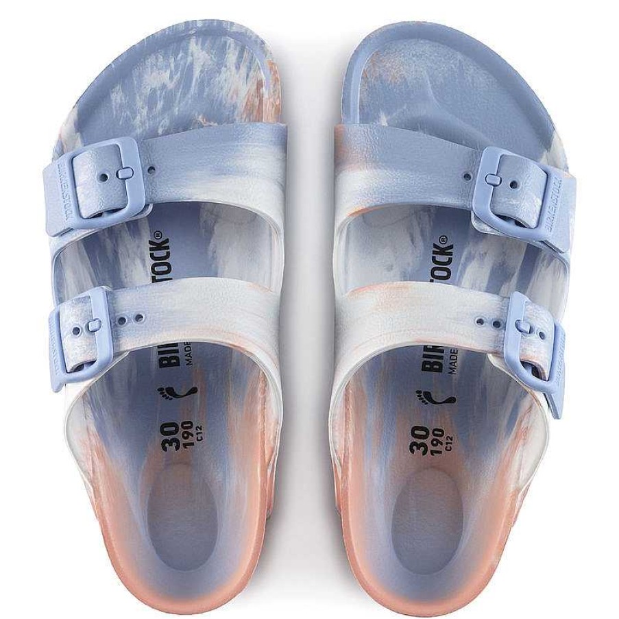 Kids Birkenstock | Kids' Birkenstock Arizona Eva (Sizes 12.5-3) - Multi Coral Peach