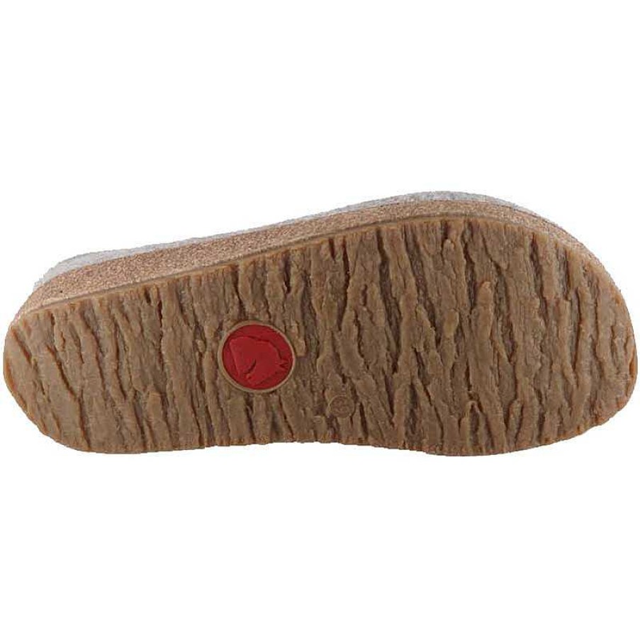 Women Haflinger | Women'S Haflinger Wool Winterbird Slipper - Silver Grey