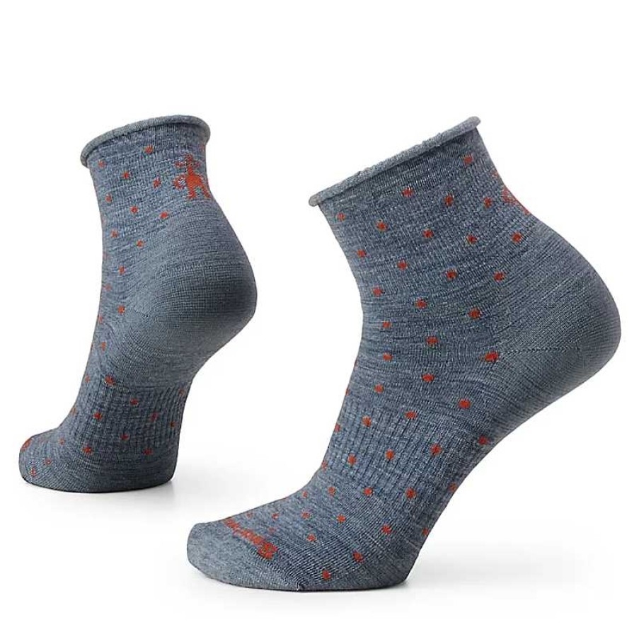 Accessories Smartwool | Smartwool Everyday Classic Dot Zero Cushion Ankle Socks - Pewter Blue