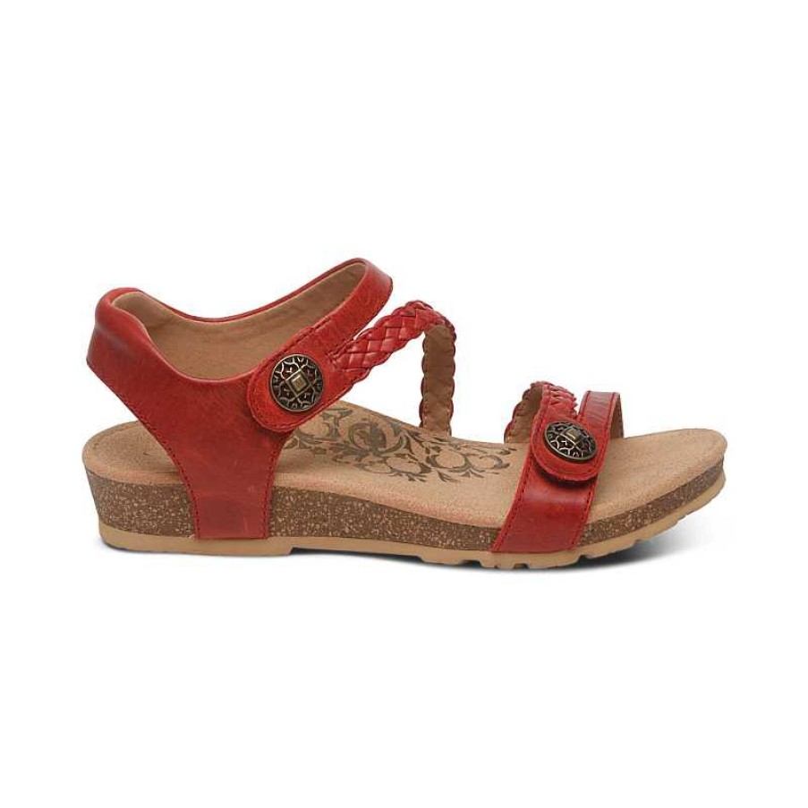 Women Aetrex | Women'S Aetrex Jillian - Red