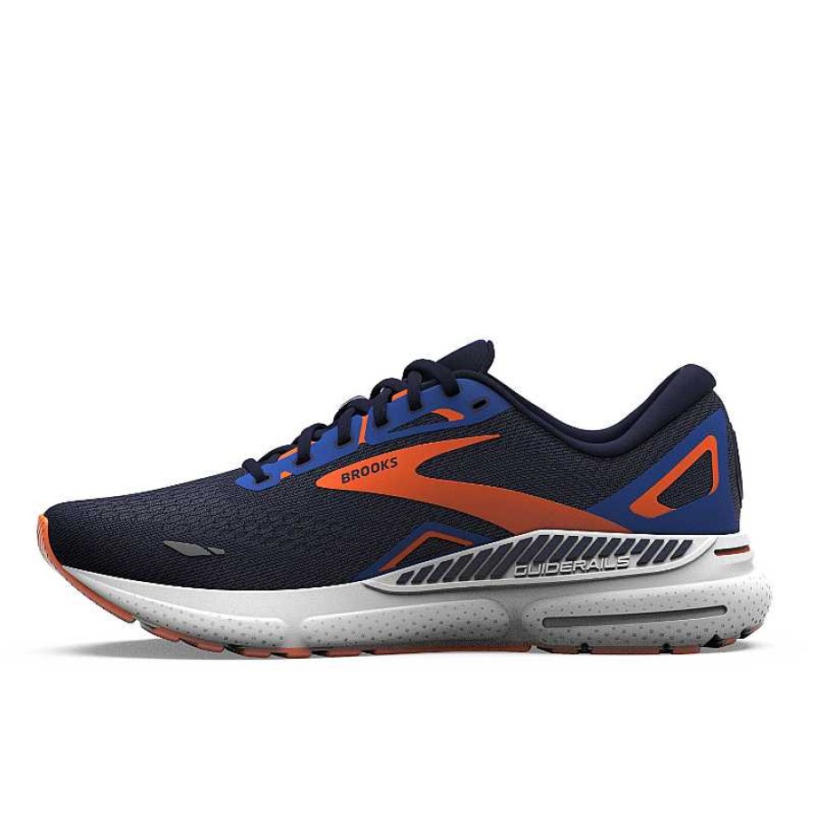 Men Brooks Running | Men'S Brooks Adrenaline Gts 23 - Peacoat/Orange