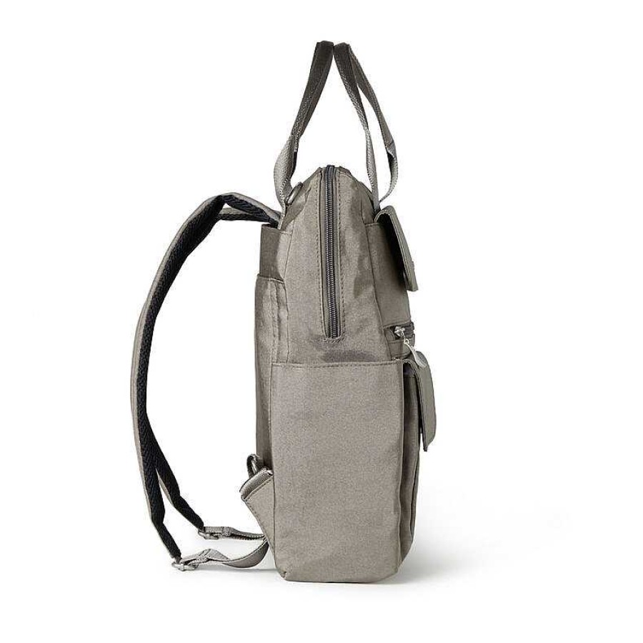 Accessories Baggallini | Baggallini Modern Everywhere Laptop Backpack Sterling Shimmer