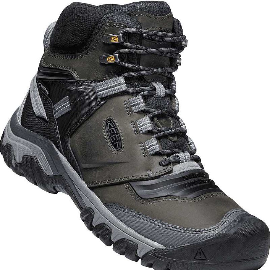 Men Keen | Men'S Keen Ridge Flex Mid Waterproof Magnet/Black