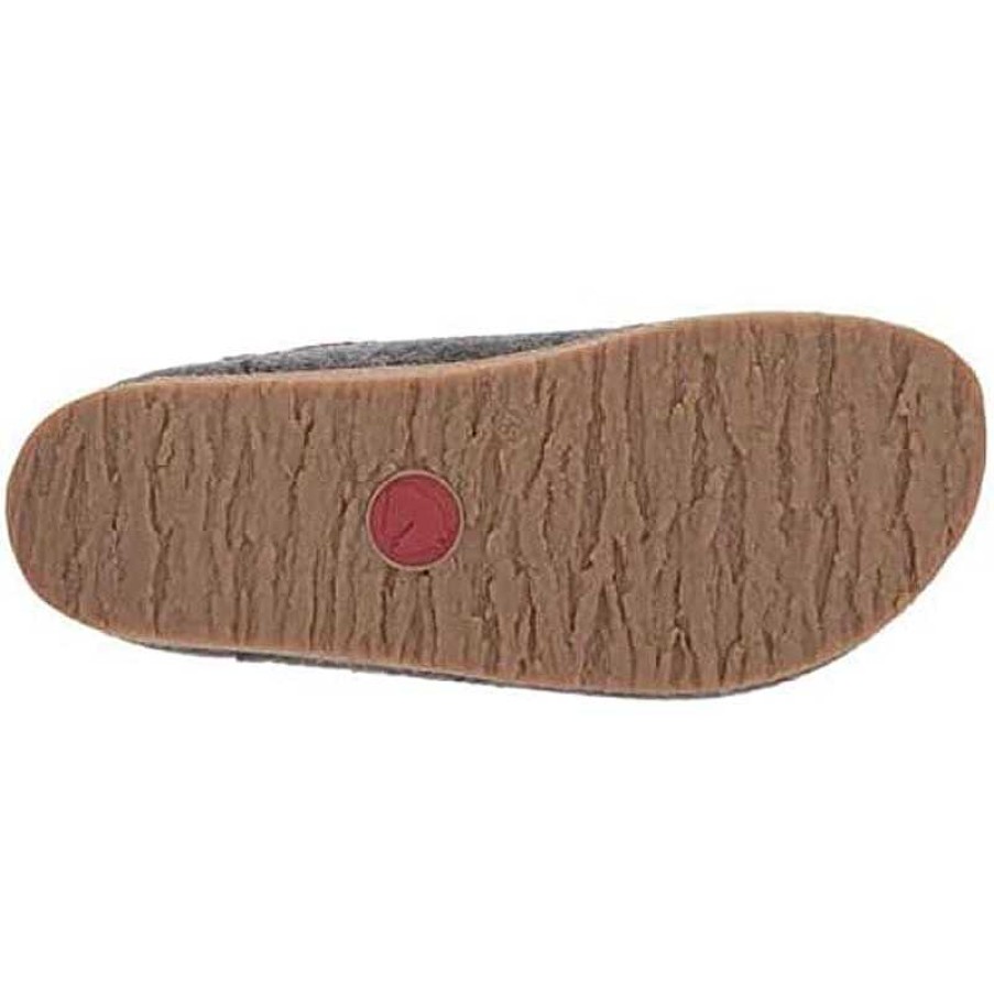 Women Haflinger | Women'S Haflinger Zig Zag Slipper - Grey