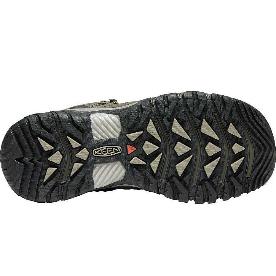 Men Keen | Men'S Keen Targhee Iii Mid Waterproof - Bungee Cord | Black