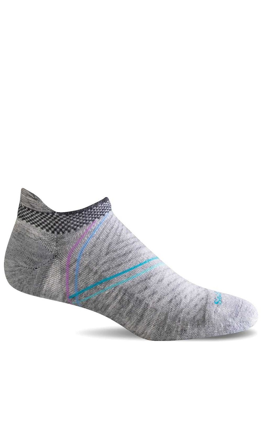 Accessories Sockwell | Women'S Sockwell Pulse Micro Firm Compression Socks - Light Grey