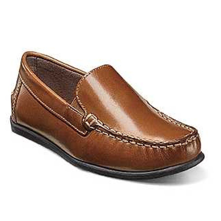 Kids Florsheim | Kid'S Florsheim Jasper Venetian Size 2-4.5 - Saddle Tan