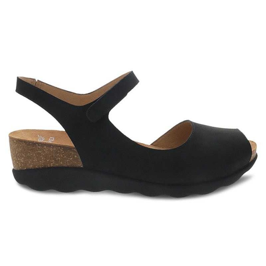 Women Dansko | Women'S Dansko Marcy - Black Milled Nubuck