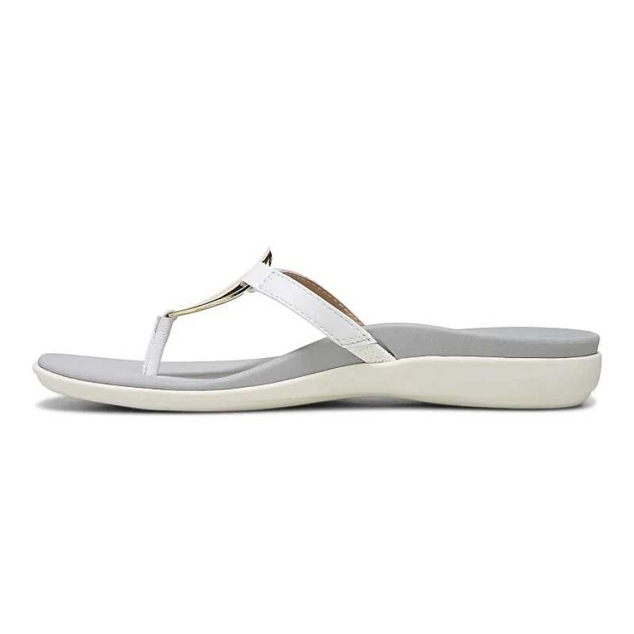 Women Vionic | Women'S Vionic Raysa Toe Post Sandal - White