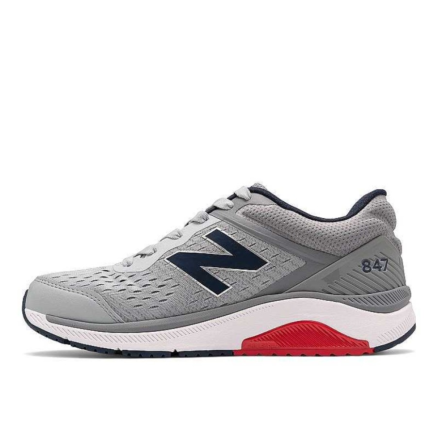 Men New Balance | Men'S New Balance 847V4 Silver/Gunmetal/Indigo