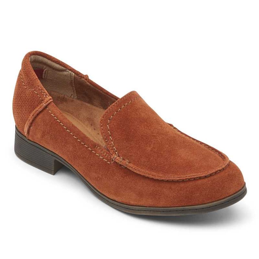 Women Cobb Hill | Women'S Cobb Hill Crosbie Moc - Potters Clay Suede