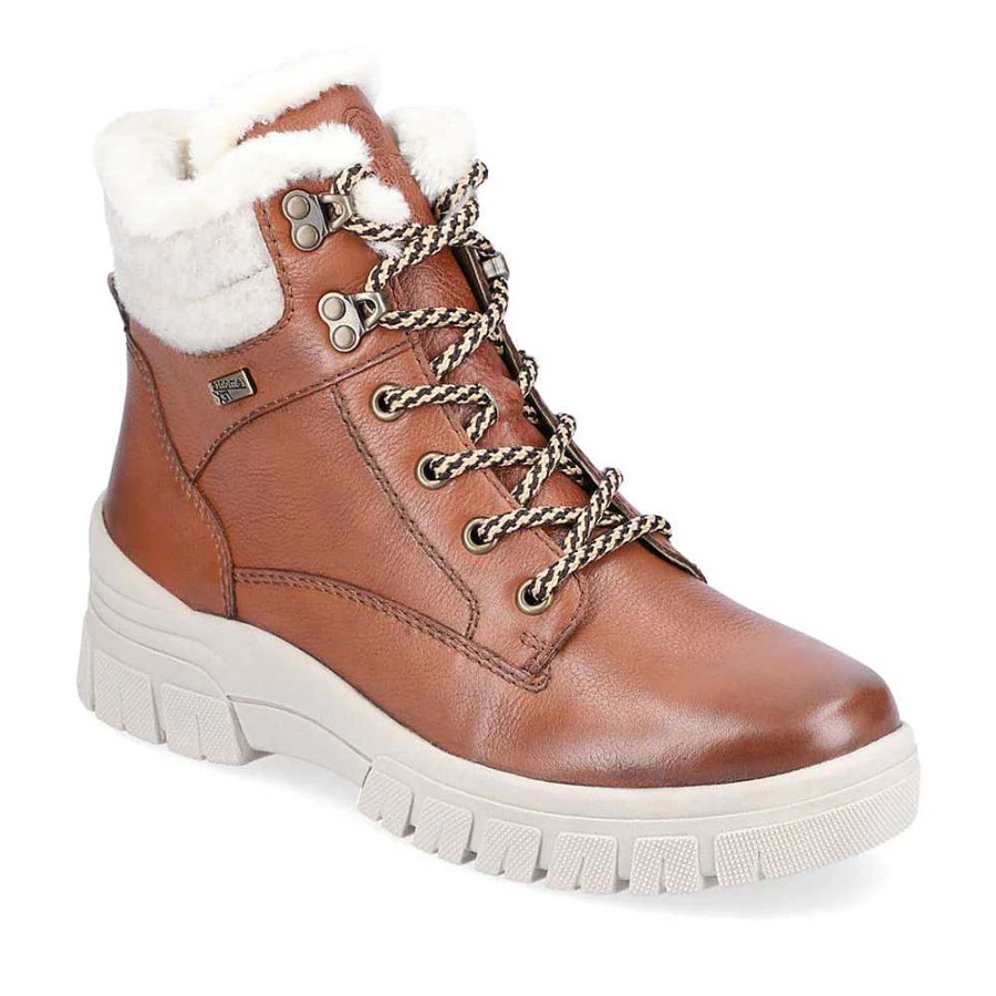 Women Remonte | Women'S Remonte Waterproof Doe71 Bootie - Amaretto/Sand