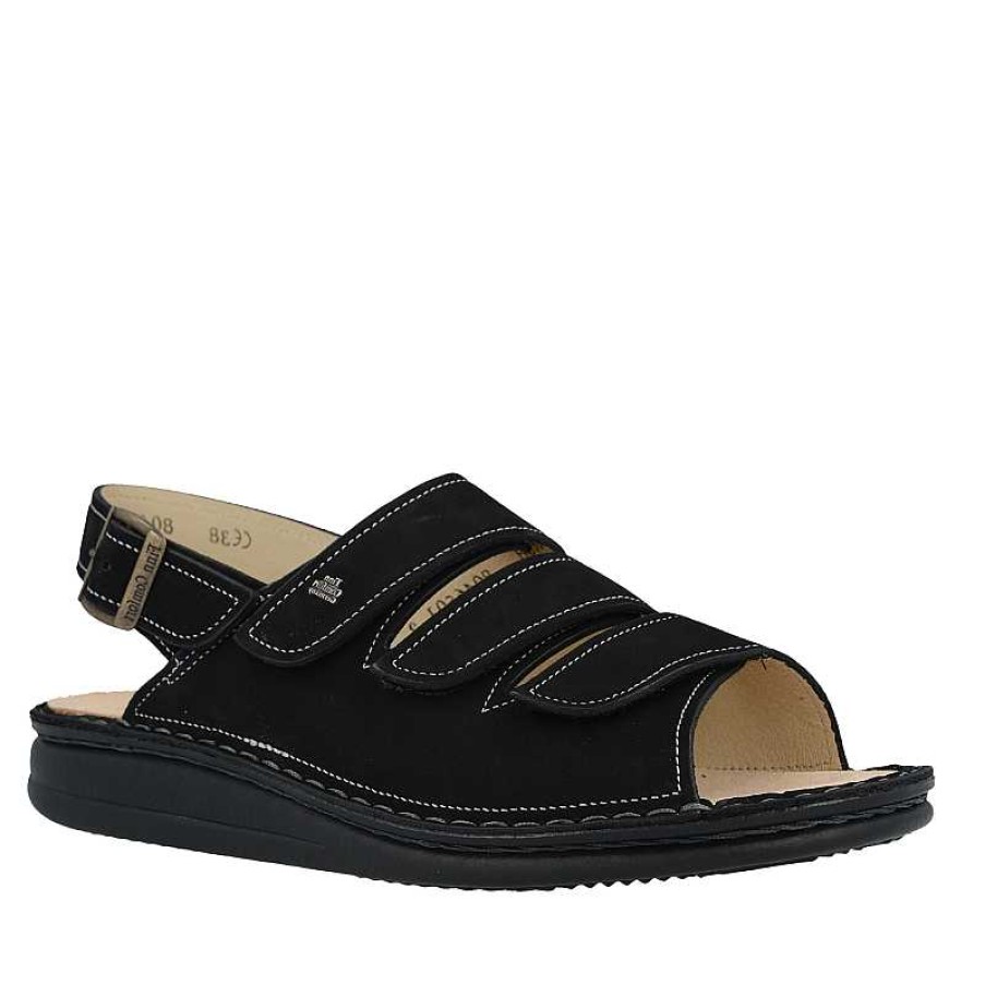 Women Finn Comfort | Women'S Finn Comfort Sylt - Schwarz Nubuck