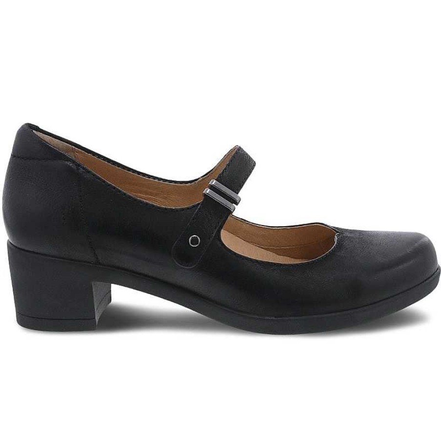 Women Dansko | Women'S Dansko Callista - Black Burnished Nubuck