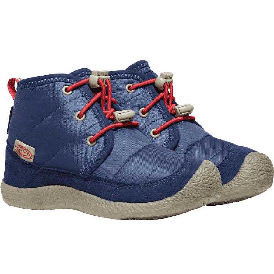 Kids Keen | Kids' Keen Howser Ii Chukka C Blue Depths Red Carpet Size 10-13