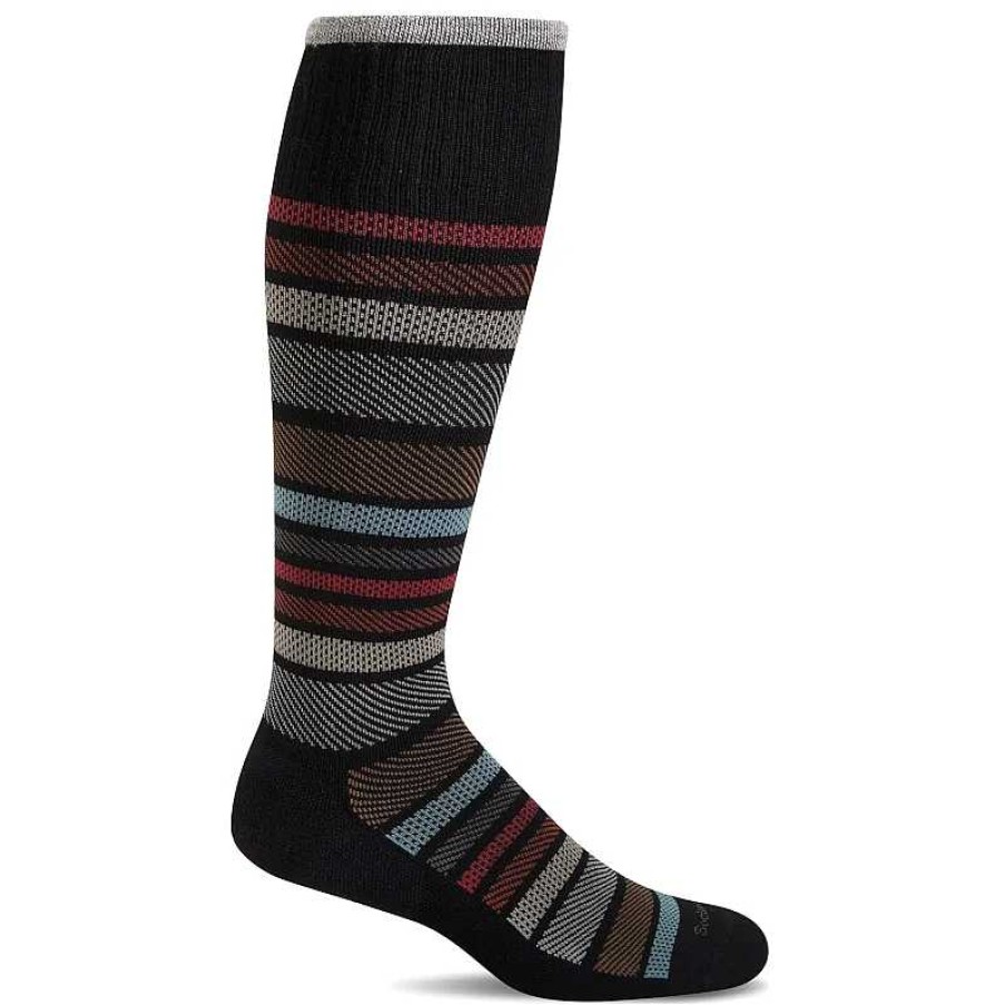 Accessories Sockwell | Men'S Sockwell Twillful Moderate Graduated Compression Socks - Black