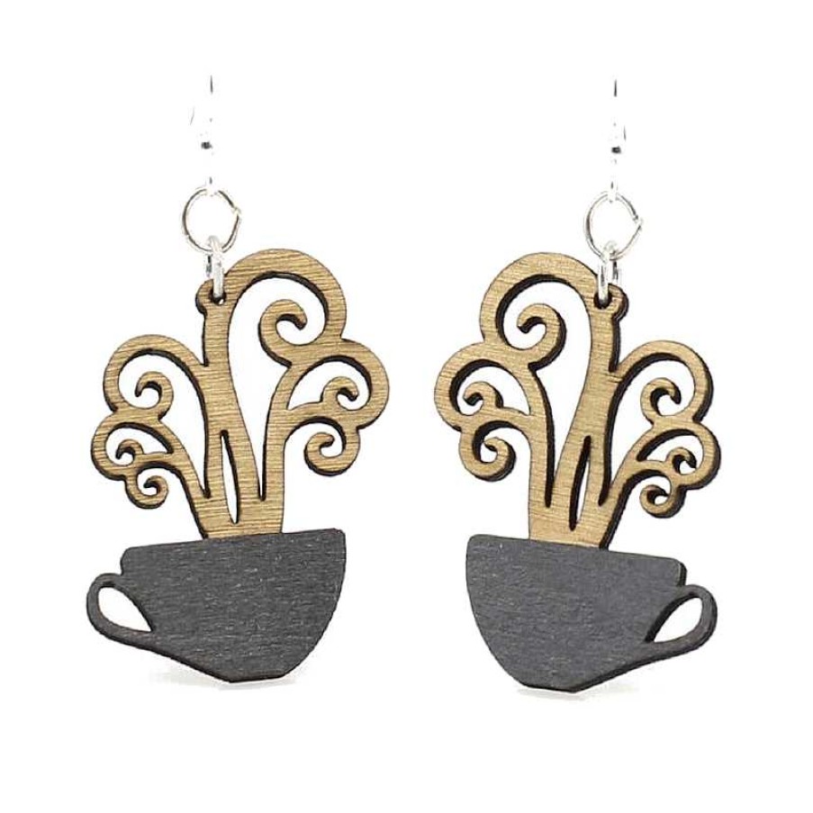 Accessories Green Tree Jewelry | Green Tree Jewelry Coffee Cup Earrings