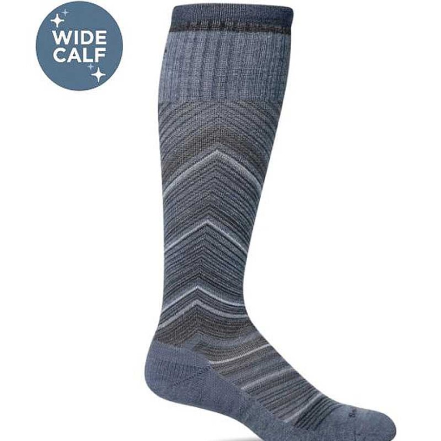 Accessories Sockwell | Women'S Sockwell Full Flattery Wide Calf Sock - Bluestone