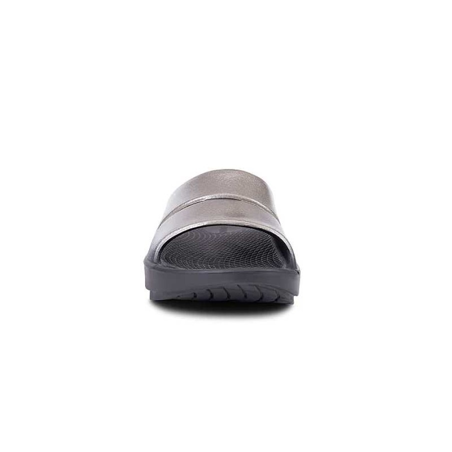 Women Oofos | Women'S Oofos Ooahh Slide Luxe - Latte