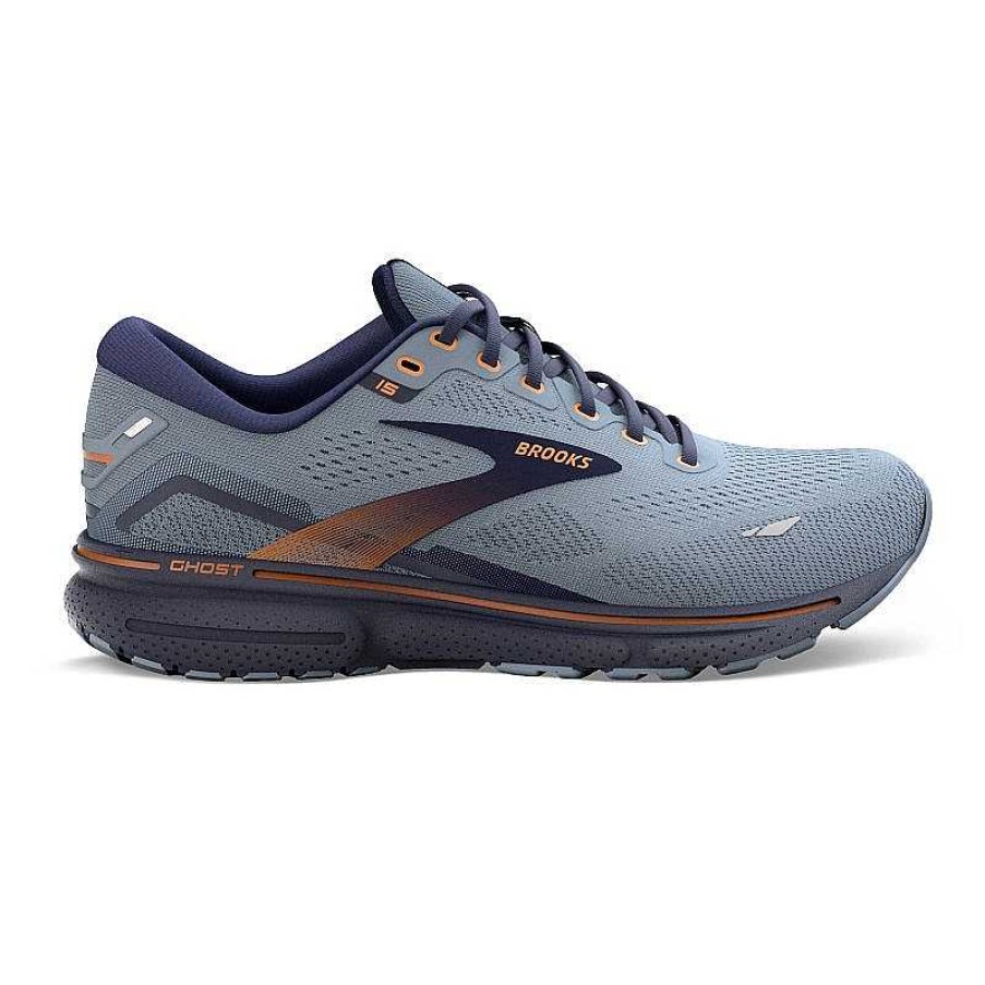 Men Brooks Running | Men'S Brooks Ghost 15 - Flintstone/Peacoat/Oak