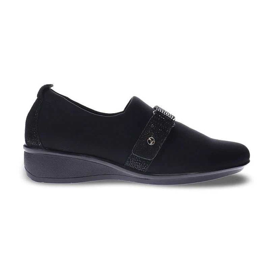 Women Revere | Women'S Revere Genoa Black/Black Lizard