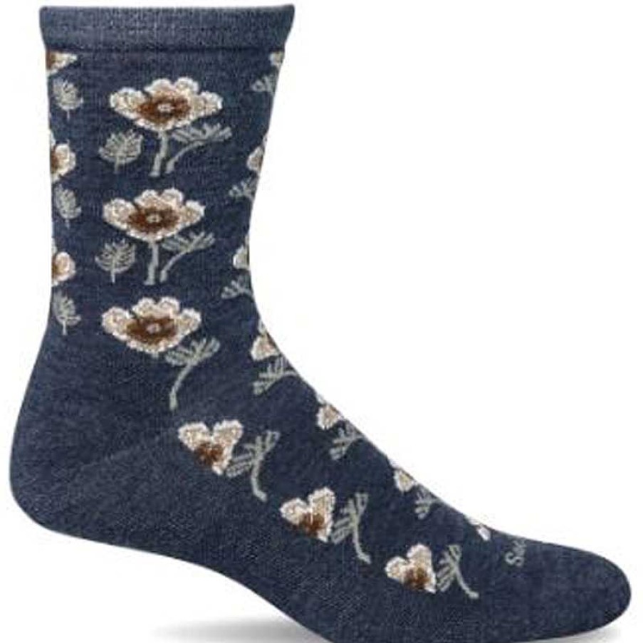 Accessories Sockwell | Women'S Sockwell Poppy Socks - Denim